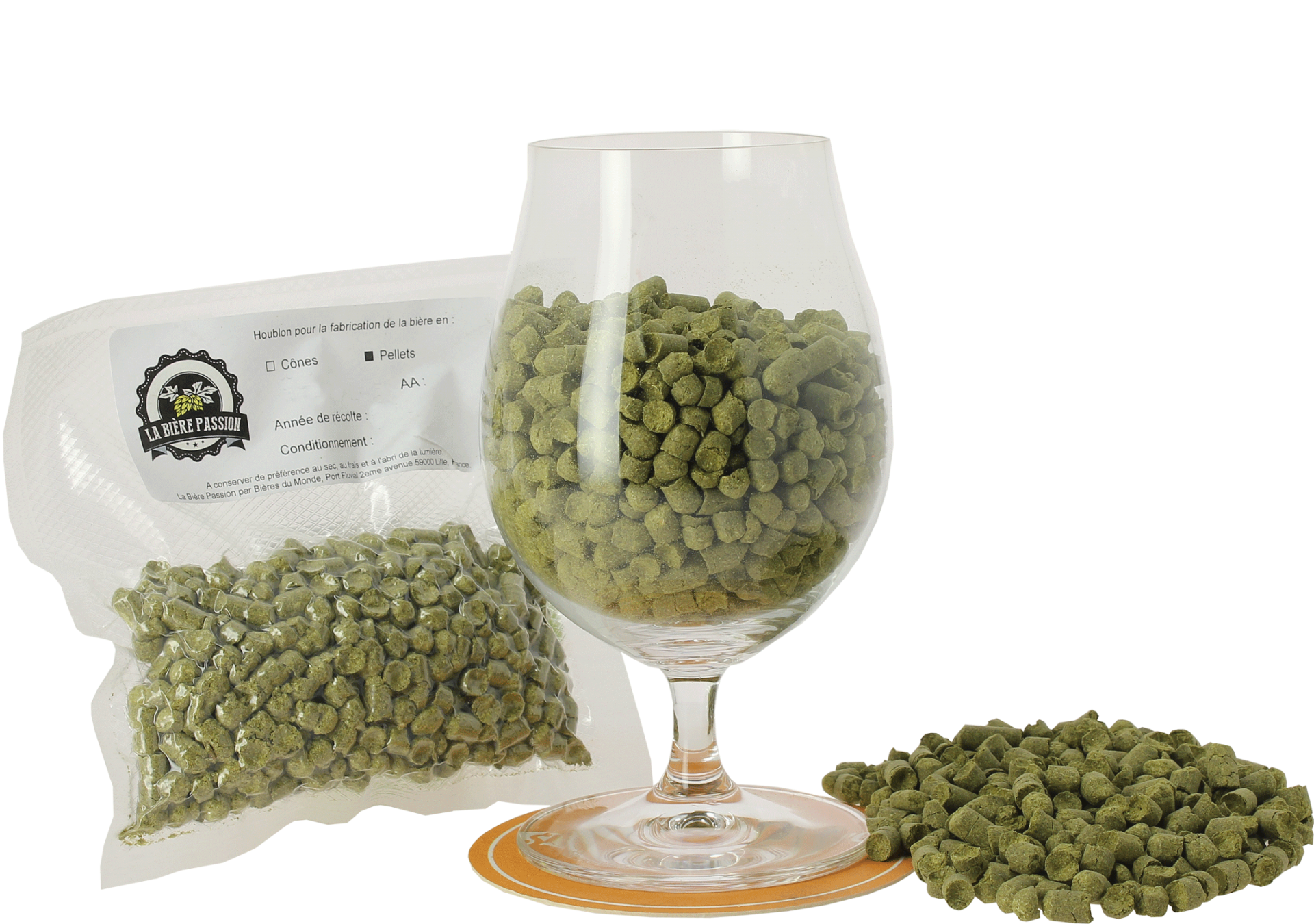 Houblon en pellets